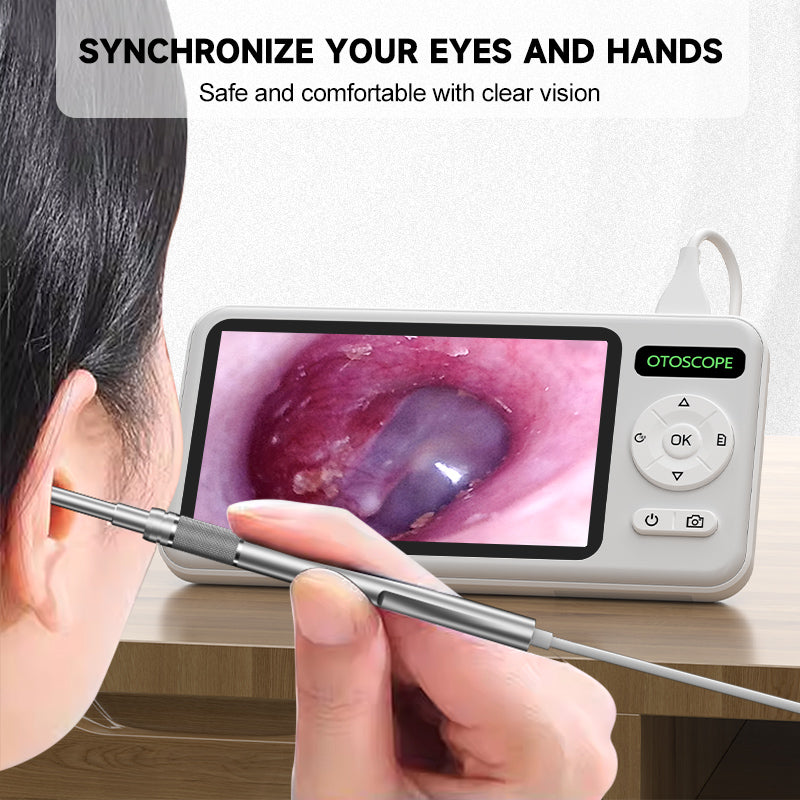 Digital Otoscope HD Ear Picker with 6 LED Ear Camera, Ear Wax Removal Tool & Cleaning Stick for Child & Adults