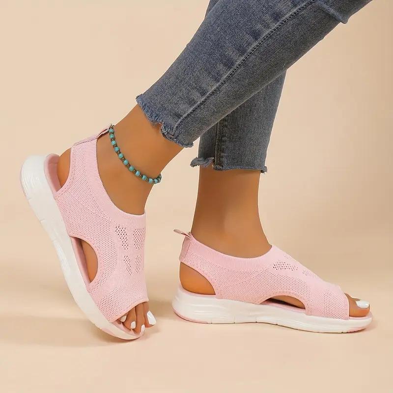 Womens Summer Mesh Sandals Thick Sole Open Toe Comfort Shoes 4
