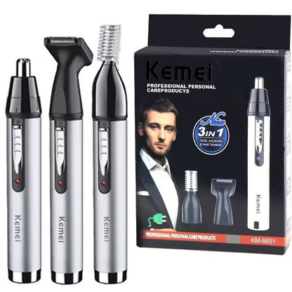 All In 1 Rechargeable Nose Ear Hair Trimmer Grooming Kit 8
