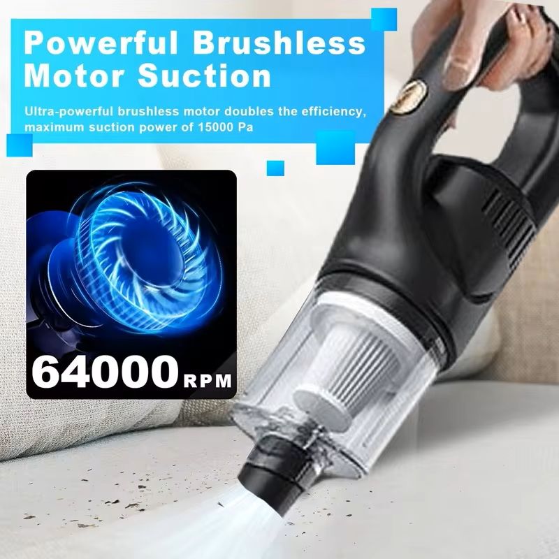 Strong Suction Wireless Vacuum Cleaner For Home And Car 1