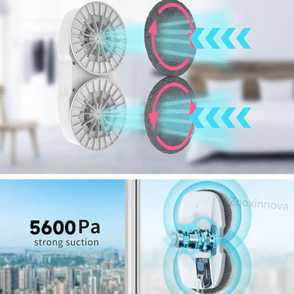Robot Window Washer Smart Glass Cleaning Vacuum With UPS Power 2