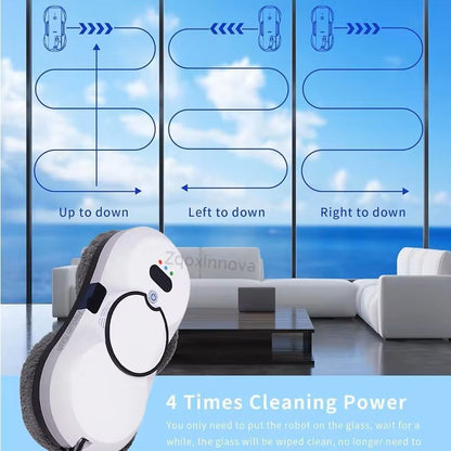 Robot Window Washer Smart Glass Cleaning Vacuum With UPS Power 3