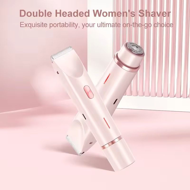 2 in 1 Electric Razor and Bikini Trimmer for Women Portable Epilator