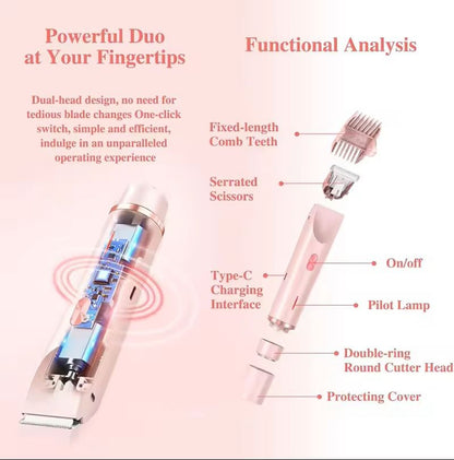 2 In 1 Electric Razor And Bikini Trimmer For Women Portable Epilator 2