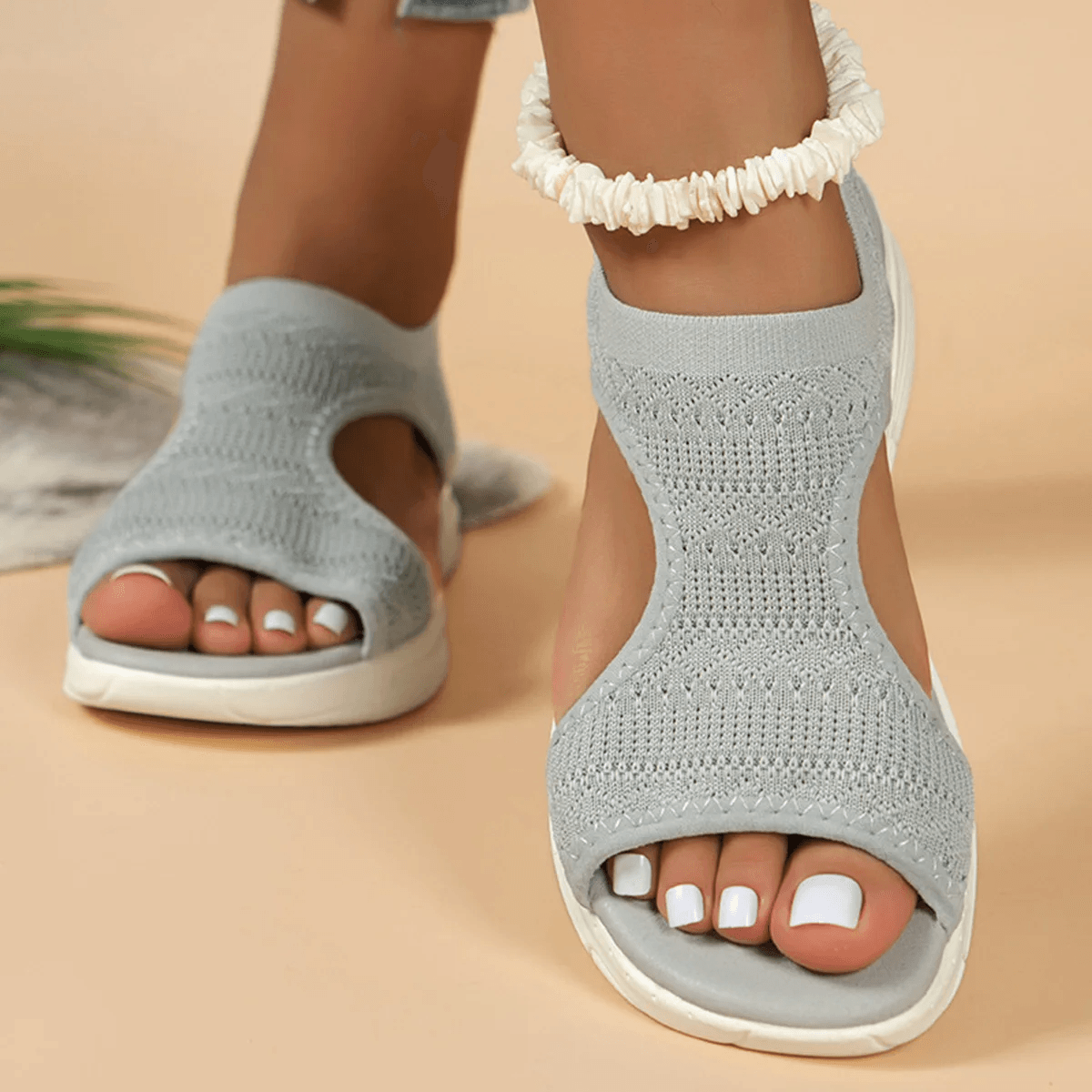 Womens Summer Wedge Sandals  Casual Comfort Platform Sport Sandals In Plus Sizes 4