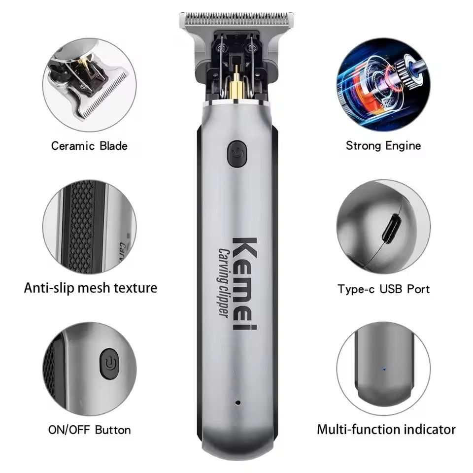 Rechargeable Hair Clipper For Men Cordless Beard And Hair Trimmer 2