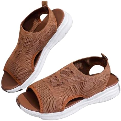 Womens Summer Wedge Sandals  Casual Comfort Platform Sport Sandals In Plus Sizes 8