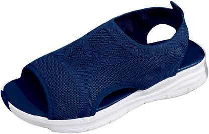 Womens Summer Wedge Sandals  Casual Comfort Platform Sport Sandals In Plus Sizes 10
