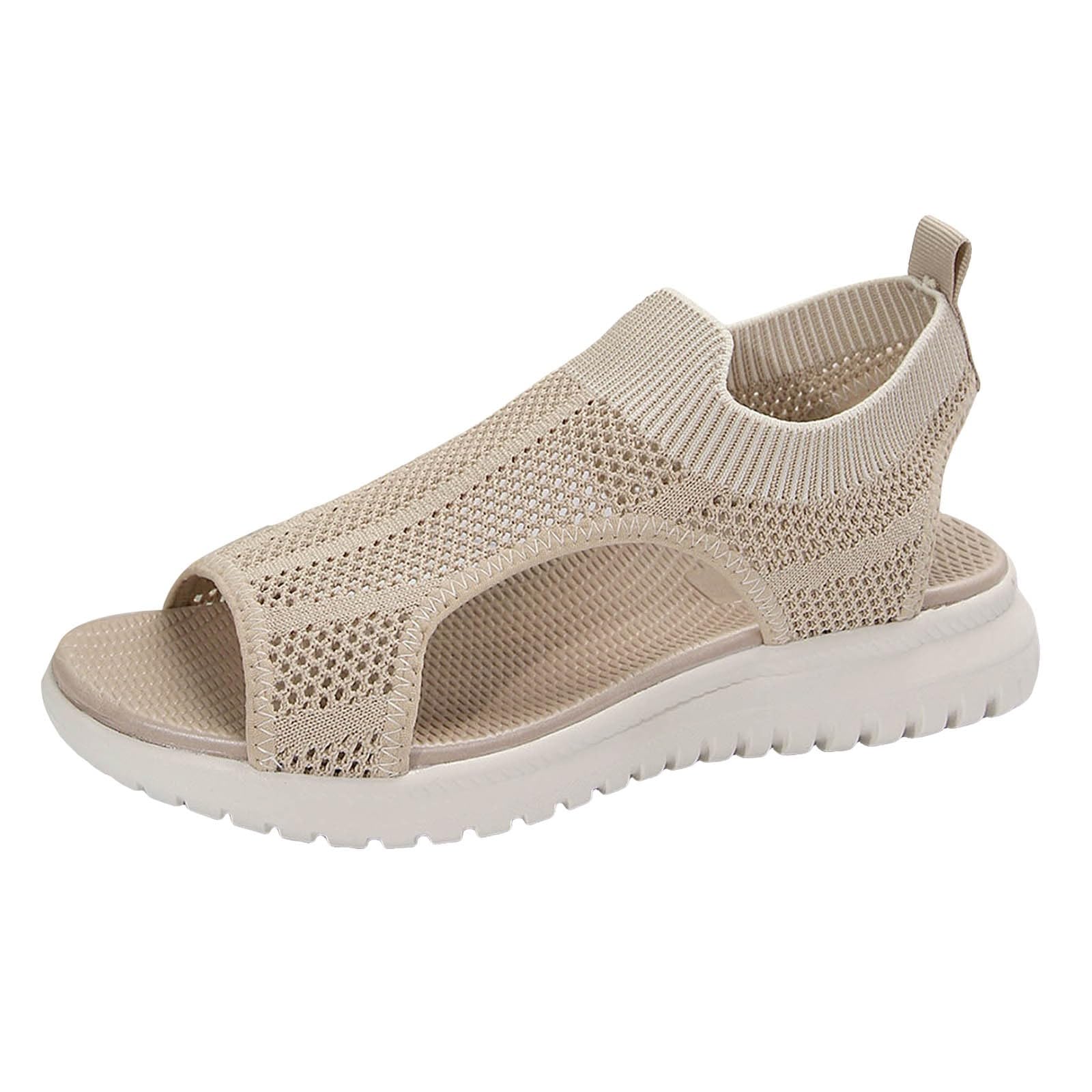 Womens Summer Wedge Sandals  Casual Comfort Platform Sport Sandals In Plus Sizes 11