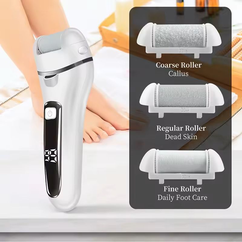 Electric Foot File Callus Remover Rechargeable Pedicure Tool 3