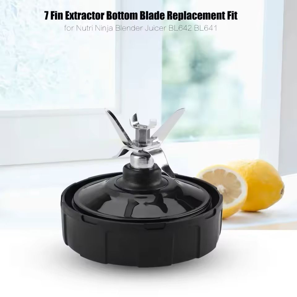 7 Fin Extractor Blade Replacement for Nutri Ninja Blender 1000W