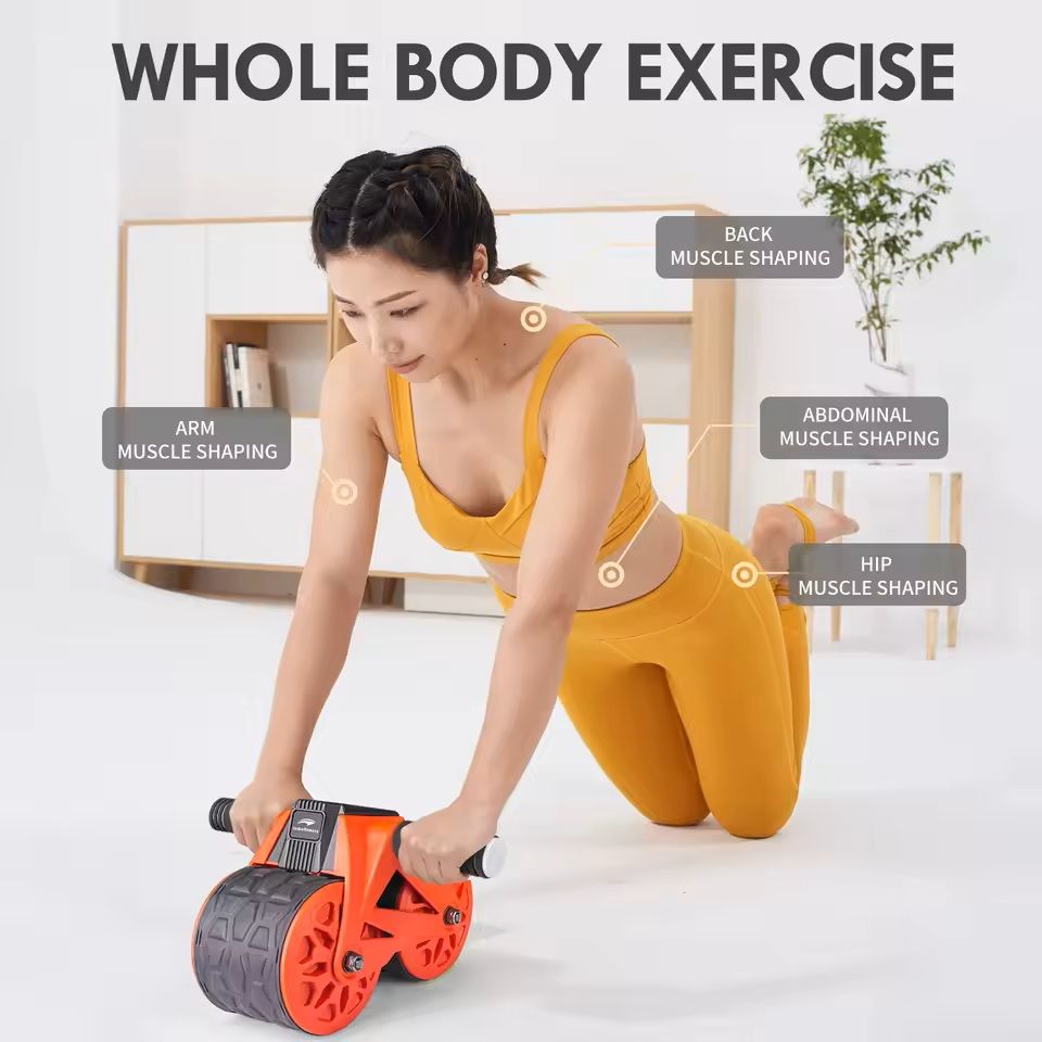 Ab Wheel Roller With Automatic Rebound And Intelligent Display 3