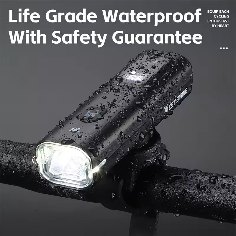 Intelligent Bike Headlight 400 Lumen Light Sensing Rechargeable 2
