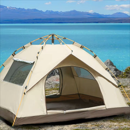 Outdoor Camping Tent With Sunshade Two Doors And Two Windows 2