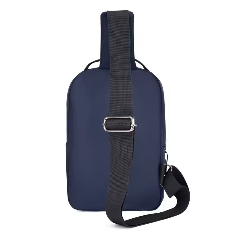Mens Large Capacity Chest Bag Lightweight Nylon Crossbody Backpack 4