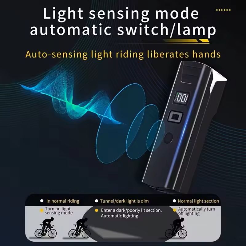 Rechargeable Bike Headlight TypeC USB Powerful Front Handlebar Light 2