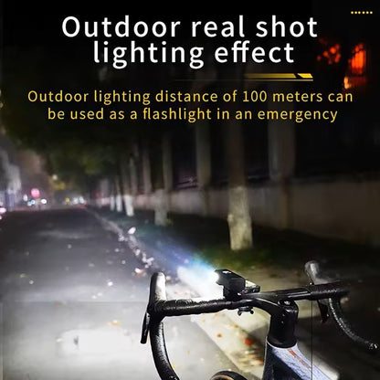 Rechargeable Bike Headlight TypeC USB Powerful Front Handlebar Light 3