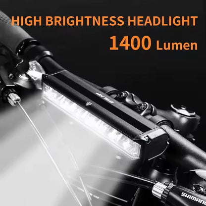 USB Rechargeable Bike Light 8000mAh High Lumen Waterproof Headlight