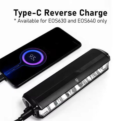 USB Rechargeable Bike Light 8000mAh High Lumen Waterproof Headlight 5