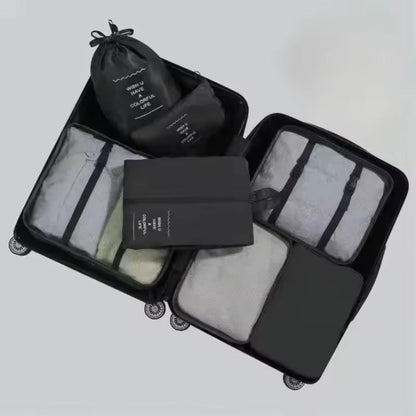 7 Piece Travel Packing Cubes Set With Shoe Bag And Pouches 9