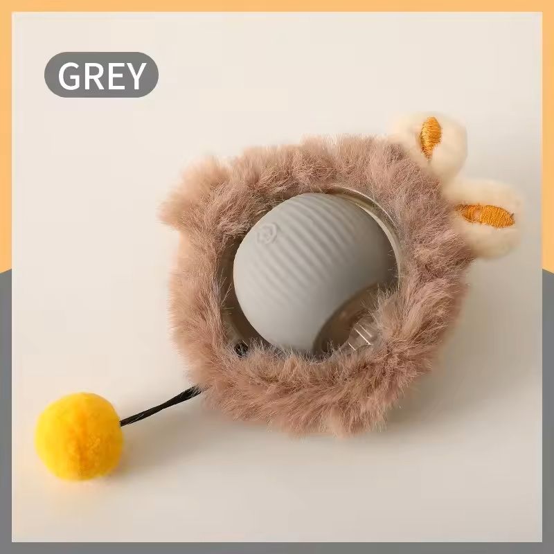 Interactive Cat Ball Toy Rechargeable Smart Rolling With Faux Tail 10