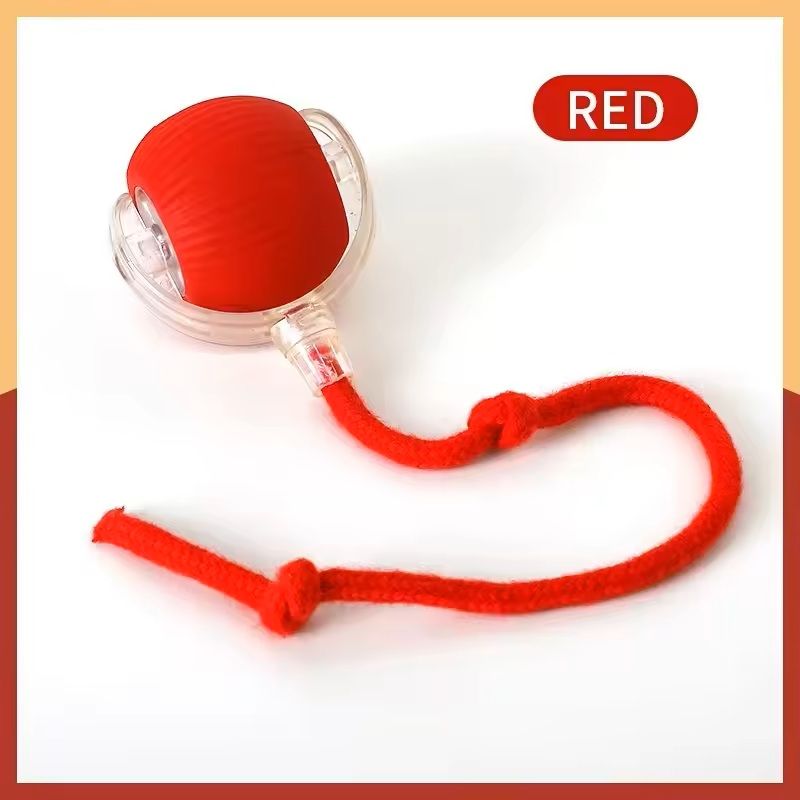Interactive Cat Ball Toy Rechargeable Smart Rolling With Faux Tail 7