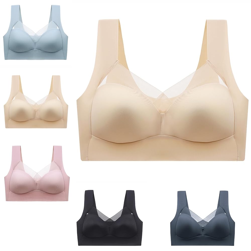 3Pack Ice Silk Seamless Sports Bras  WireFree Comfort With AntiSag Support 3