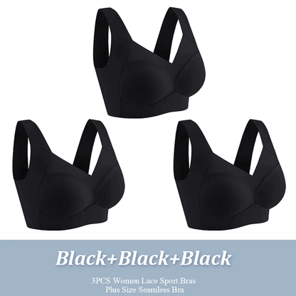 3Pack Ice Silk Seamless Sports Bras  WireFree Comfort With AntiSag Support 13