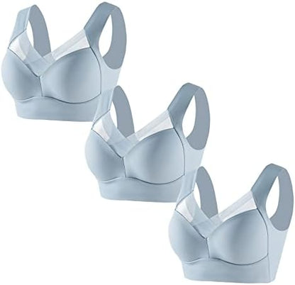 3Pack Ice Silk Seamless Sports Bras  WireFree Comfort With AntiSag Support 11