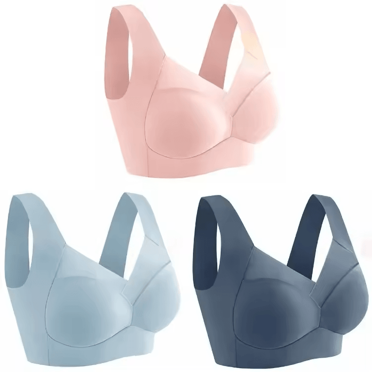 3Pack Ice Silk Seamless Sports Bras  WireFree Comfort With AntiSag Support 18