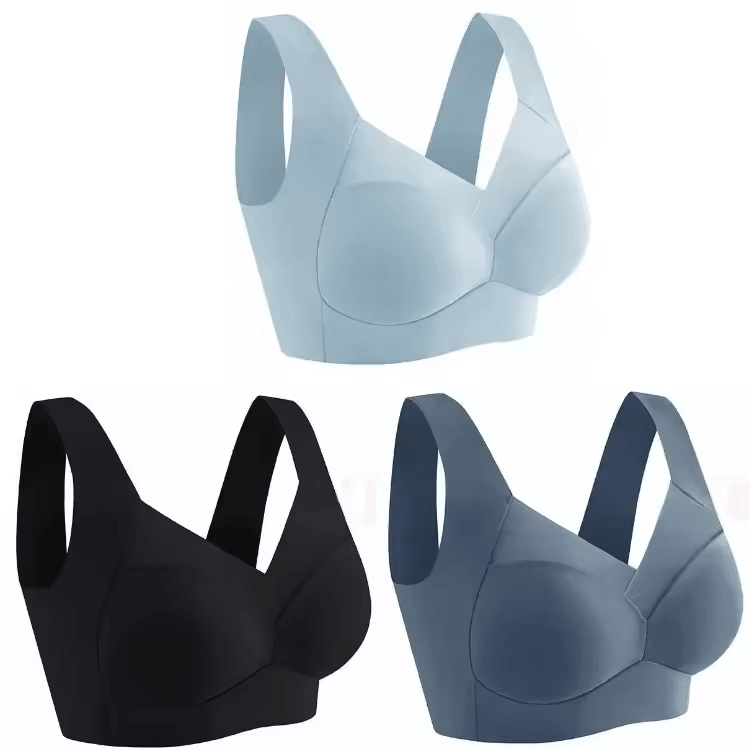 3Pack Ice Silk Seamless Sports Bras  WireFree Comfort With AntiSag Support 19