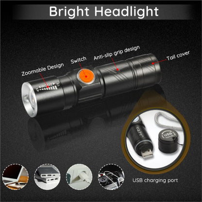 Lumen Bike Light Set USB Rechargeable LED Waterproof Super Bright Zoom Headlight Rear Light for MTB Road Bicycle