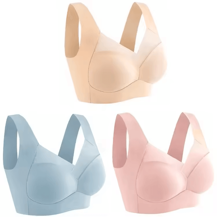 3Pack Ice Silk Seamless Sports Bras  WireFree Comfort With AntiSag Support 21