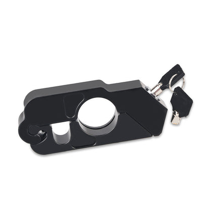 Motorcycle Handlebar Lock Anti Theft Brake Lever Lock for ATV Dirt Street Bikes, Solid Pull Rod Design Imitating Steel