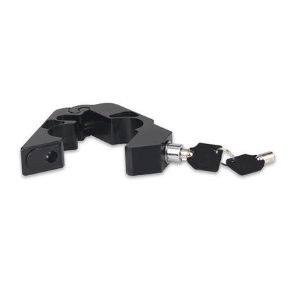 Motorcycle Handlebar Lock Anti Theft Brake Lever Lock for ATV Dirt Street Bikes, Solid Pull Rod Design Imitating Steel