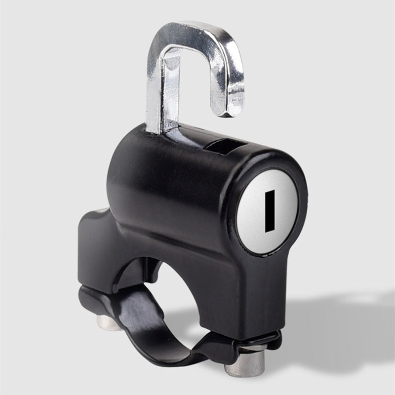 Motorcycle Handlebar Lock Anti Theft Brake Lever Lock for ATV Dirt Street Bikes, Solid Pull Rod Design Imitating Steel