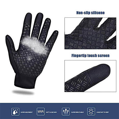Winter Gloves for Men Waterproof Windproof Cold Weather Gloves Touchscreen Zipper Gloves for Snowboard Motorcycle