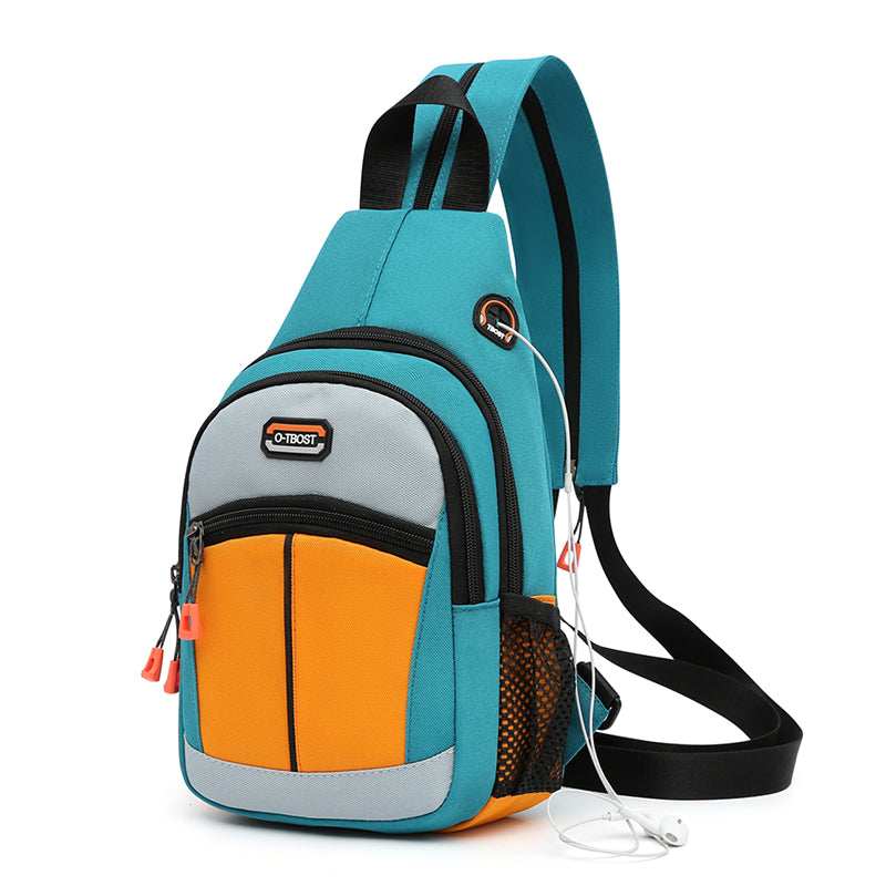 Chest Bag for Men and Women, Multifunctional Fashion Backpack, One Shoulder or Two Shoulder Crossbody Travel Sling Bag