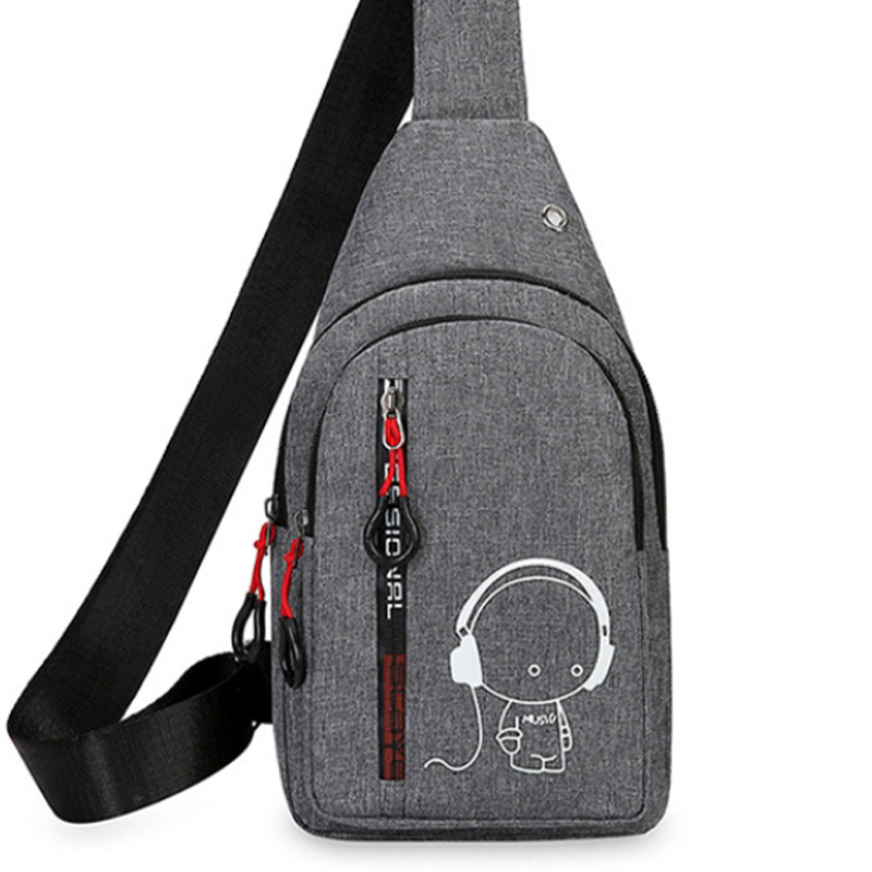 Glow-in-the-Dark Crossbody Bag for Men & Women, Outdoor Sports Chest Bag Casual Travel Shoulder Backpack