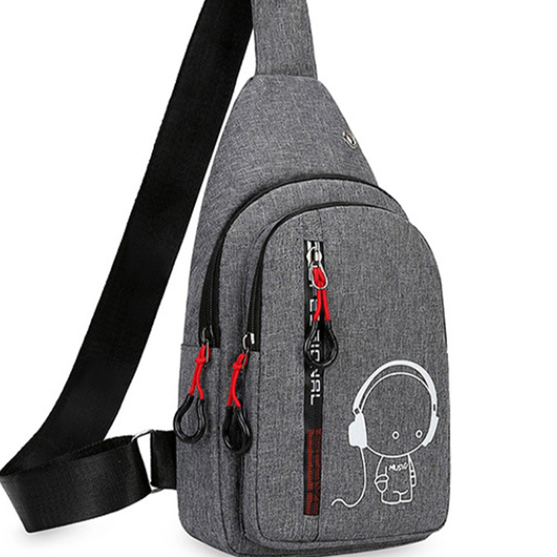 Glow-in-the-Dark Crossbody Bag for Men & Women, Outdoor Sports Chest Bag Casual Travel Shoulder Backpack