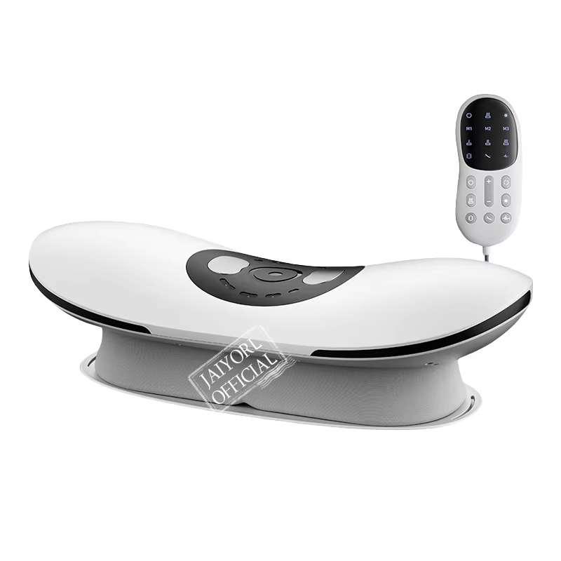 Electric Lumbar Traction Massager for Back Pain Relief, Adjustable Vibration Spine Support Waist Massage Machine