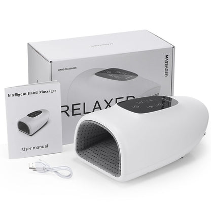 Electric Palm Massage Airbag Hand Massager, Wrapping Pressing Deep Squeezing Kneading, Hot Compress Hand Massage Device