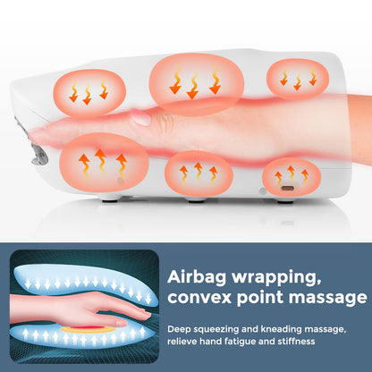 Electric Palm Massage Airbag Hand Massager Wrapping Pressing Deep Squeezing Kneading Hot Compress H 1