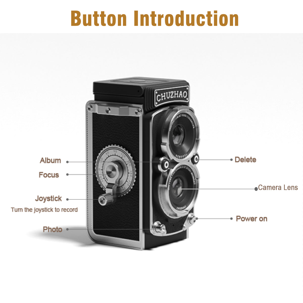 Retro Mini Digital Camera 12MP HD Autofocus with 1080P Video, Portable Vintage Vlogging Camera for Kids & Adults