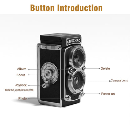 Retro Mini Digital Camera 12MP HD Autofocus with 1080P Video, Portable Vintage Vlogging Camera for Kids & Adults