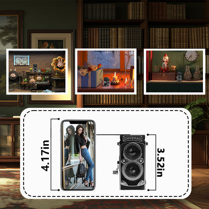 Retro Mini Digital Camera 12MP HD Autofocus with 1080P Video, Portable Vintage Vlogging Camera for Kids & Adults