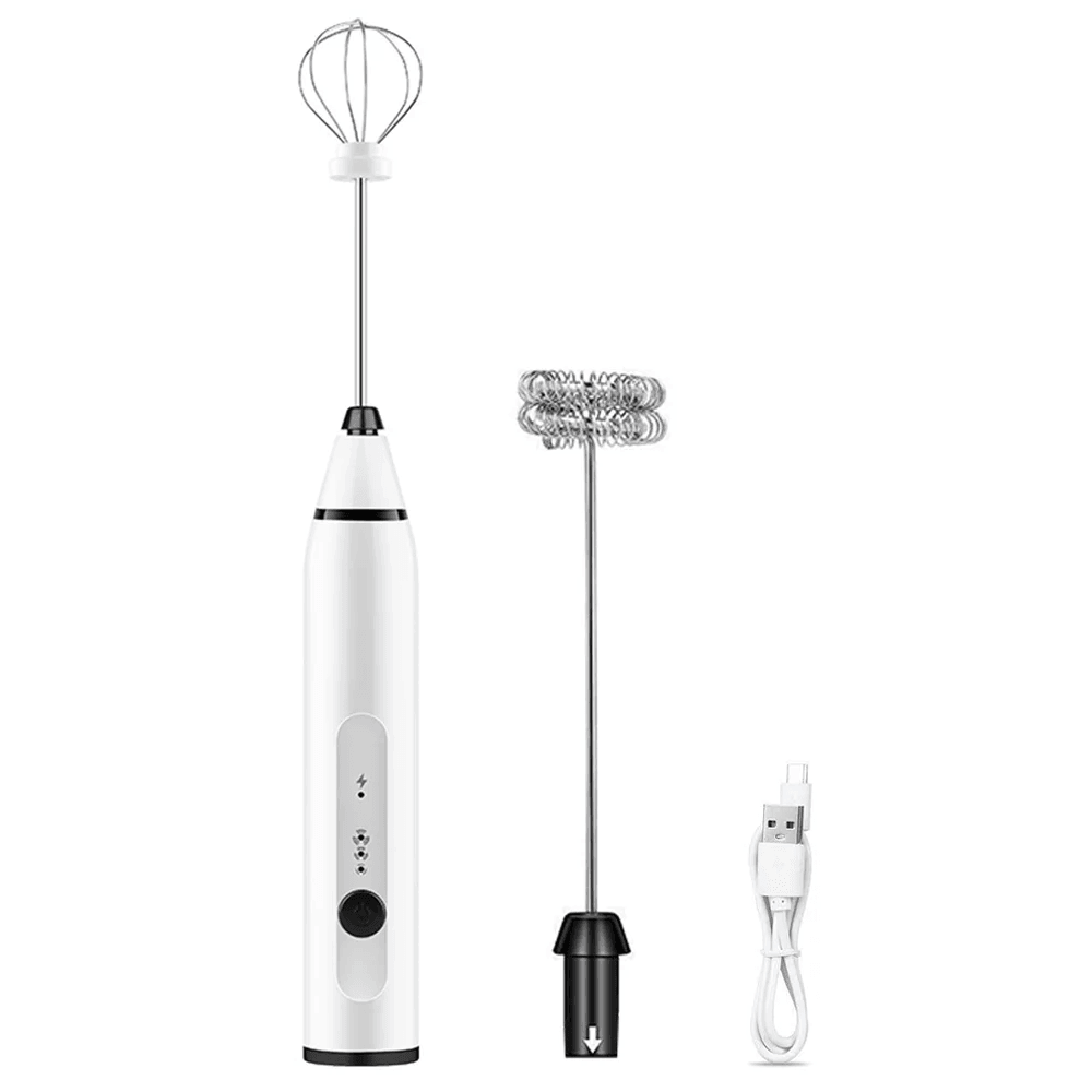 Upgraded 3in1 USB Rechargeable Coffee Frother Egg Beater  Mini Blender 1