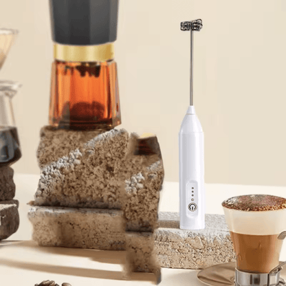 Upgraded 3in1 USB Rechargeable Coffee Frother Egg Beater  Mini Blender 5