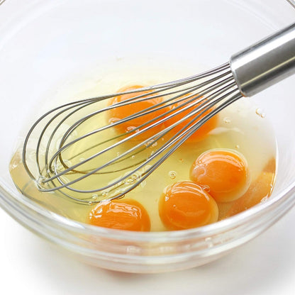Stainless Steel Egg Whisk Set, Wire Balloon Whisk Kitchen Mixer Tools for Beating Eggs, Milk, Cream, Baking, Cooking