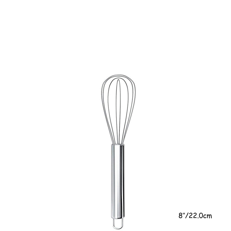 Stainless Steel Egg Whisk Set, Wire Balloon Whisk Kitchen Mixer Tools for Beating Eggs, Milk, Cream, Baking, Cooking
